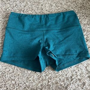 Fleo High Rise Original Shorts - Teal Spruce - M - EUC